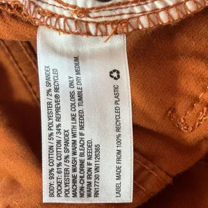 NWT Universal Thread Size 2 reg Burnt Orange rust Corduroy Mid Rise Skinny Pants thumbnail 8