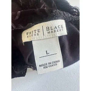 White‎ House Black Market WHBM Velvet Floral Tank Large Lace Whimsigoth Grunge thumbnail 9