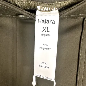 Halara Flare Pullon Dark Green 4 Way Stretch Trousers XL NWT Athleisure Travel thumbnail 2