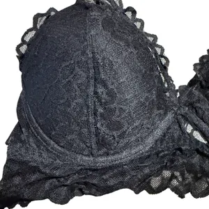 Victoria's Secret Black Halter Lace Bralette Bra Size Large thumbnail 2