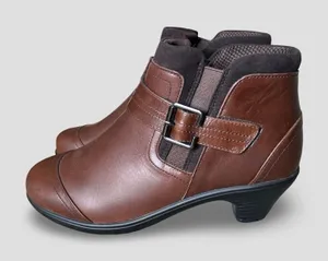 Bioheels Emma Women’s 8.5 Wide Brown Leather Ankle Boots Orthopedic Comfort thumbnail 1