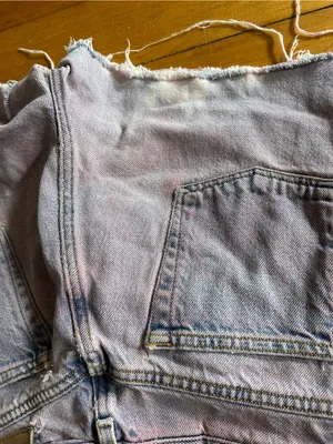 Calvin Klein vintage purple wash distressed shorts 28 thumbnail 7