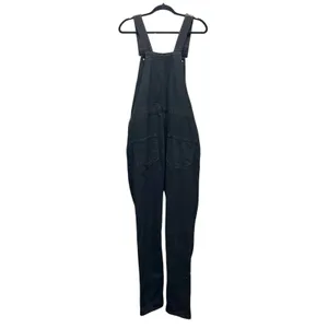 ASOS Womens Black Denim Overalls Small 100% Cotton Farm Country Rodeo Cowgirl thumbnail 7