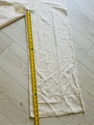 ASOS Womans Size 4 See Through,beach summer, jumpsuit wide leg in cream color thumbnail 9