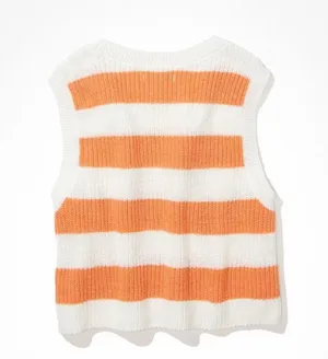 AE Striped Sweater Tank Top XS thumbnail 4