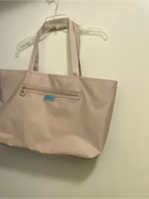 Bella Russo Beige Tote Bag Purse Beige Faux Leather 22”W x 12”H x 4” Deep Feet thumbnail 12