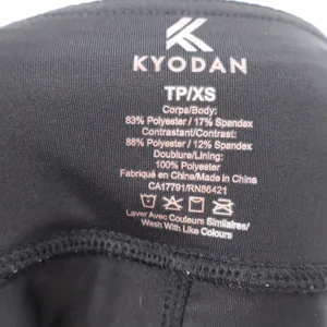 Kyodan Black Textured Honeycomb Athletic Skort Zipper Pocket XS BKA73 thumbnail 2