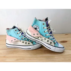 Converse Chuck Taylor All Star Double Upper Hi Top White Multi 167416F Size W7/M thumbnail 2