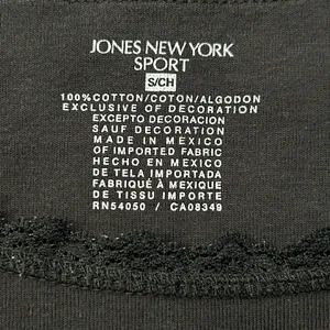Jones New York Sport Lace Trim Black Tank Top Camisole SM thumbnail 5