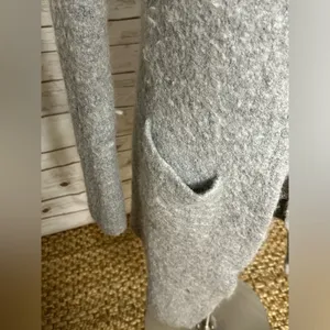 Banana Republic gray alpaca/wool-blend open cardigan sweater Size Small thumbnail 2