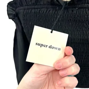 Superdown Darleen Off the Shoulder Corset Top in Black‎ Size XS thumbnail 10