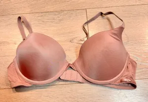 Calvin Klein‎ Women' Satin Push Up Bra Rose Mauve Size 34B thumbnail 1