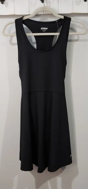 Prince Black Tennis Match Dress S NWT thumbnail 1
