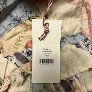NWT LoveShackFancy Love Shack Fancy Natasha Mini Dress Patchwork S-FIRM PRICE thumbnail 7