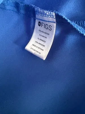 Figs Casma Scrub Top Royal Blue Size Large thumbnail 5