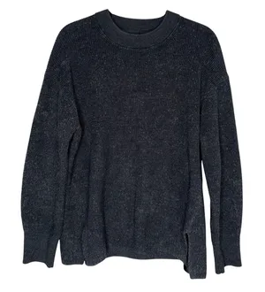 Lululemon Merino Wool Blend Ribbed‎ Crewneck Sweater Womens 10 Grey Excellent thumbnail 1