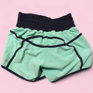 Lululemon Green and blue athletic shorts thumbnail 2