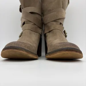Ibiza Last‎ Jeffrey Campbell Womens 11 Boots Brown Leather Ankle Straps Buckles thumbnail 13