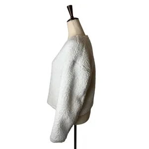 Lululemon Wool Whenever Crew Women 4 Gray‎ Vapor Sherpa Fleece Pullover Gorpcore thumbnail 5