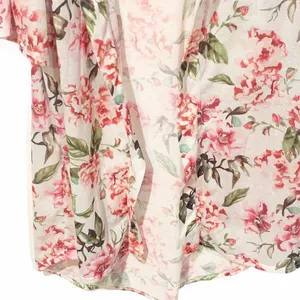 Show Me Your Mumu‎ One Size Brie Pink Floral Polyester Robe thumbnail 4