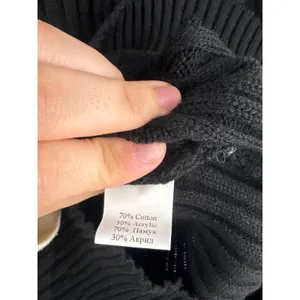 Women’s Elegant Unique Glamor Fashion XL Black Turtleneck thumbnail 5