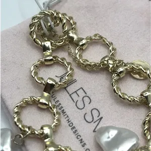 Jules Smith Doubled Layered Hoop Earrings |Irregular Bracelet NWT Small Dust Bag thumbnail 8