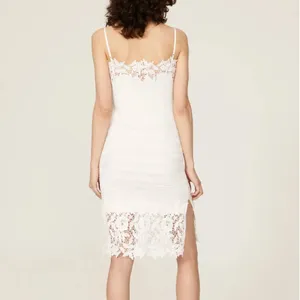 Thakoon White Lace Mini Slip Dress XS Knit Cocktail Coquette Party Designer $360 thumbnail 3