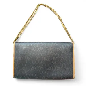 Authentic Vintage Christian Dior Honeycomb Chain Shoulder Clutch Bag France thumbnail 4