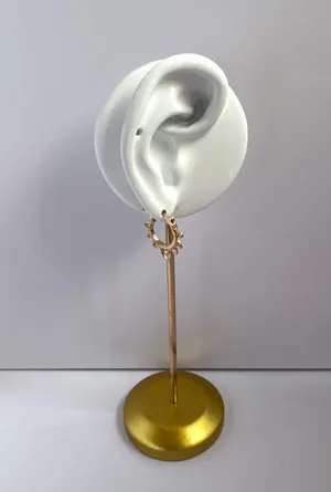 Hollow Flower Gold Hoop Earrings for Women thumbnail 4