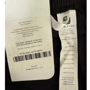 NWT Fabletics Valerie Slouch Jogger Drawstring Waist Contrasting Colors L Black thumbnail 8