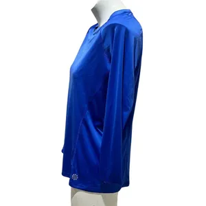 Nike Women's Long Sleeve Running Top Blue Size L Dri-Fit Activewear thumbnail 2