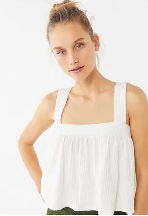 Urban Outfitters Aria A-Line Ruffle Tank Top thumbnail 1