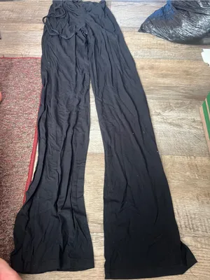 I am Gia black high waisted ruched pants thumbnail 10