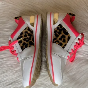 Michael Kors Billie Trainer Leather Leopard Print Sneakers Size 9 thumbnail 11