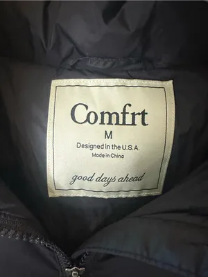 Comfrt Unisex Size Medium Puffer Jacket/Black/Medium/Nwt/Msrp $150 Black thumbnail 3