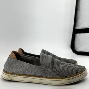 UGG Sammy Metallic Sneaker Slip On Rib Knit Hyper Weave Poron Insole Shimmer 9.5 thumbnail 3
