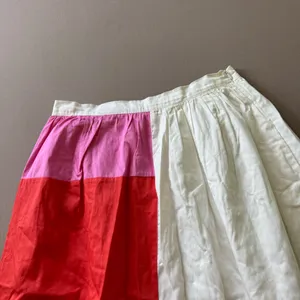 The Lines In Between Cotton Patchwork Midi Skirt thumbnail 6