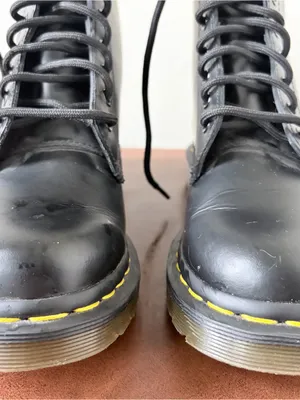 Dr. Martens 1460 Smooth Leather Black Boots Women Size 7 US 38 EU thumbnail 4