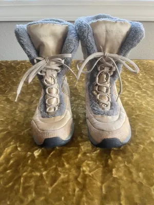 Lands` End Women`S Boots 8b Gray Golden thumbnail 2