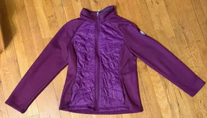 Spyder Burgundy Hybrid Jacket Womens Medium Full Zip Quilted Fleece thumbnail 1