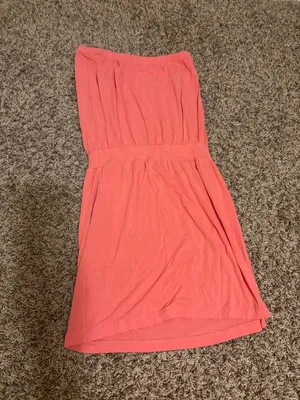 Tori Richards Honolulu Strapless Dress XS Xtra Small Bright Pink Rayon Blend thumbnail 3