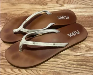 Flojos Tan Sandals Classic Comfort thumbnail 1