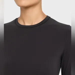 SKIMS (G20) Cotton Jersey Long Sleeve T-Shirt S IRON NWT thumbnail 2