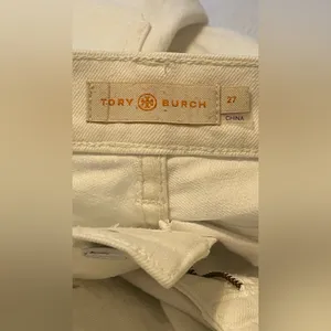 Tory Burch White Cropped Jeans thumbnail 3