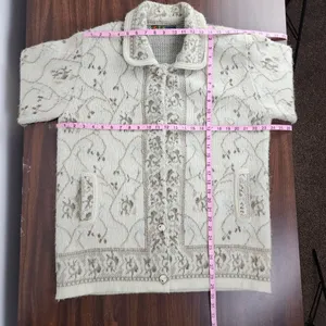 Vintage Cardigan Indutexsa Floral Knit Coastal Grandma Sweater thumbnail 8