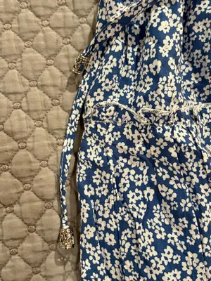 Princess Polly Blue Floral Tiered Skater Skirt thumbnail 2