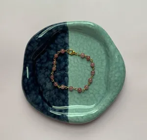 Handmade Gold Beaded Bracelet thumbnail 2