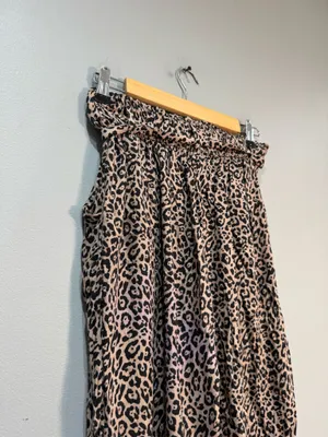 American Eagle Leopard Tie Waist Casual Pants Size S EUC thumbnail 4