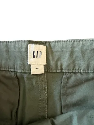 GAP Women's Olive Green Cotton Blend Shorts Size US 4 thumbnail 3