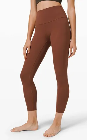Lululemon Wunder Under High-Rise Tight 25" Ancient Copper Brown Size 4 Luxtreme thumbnail 1